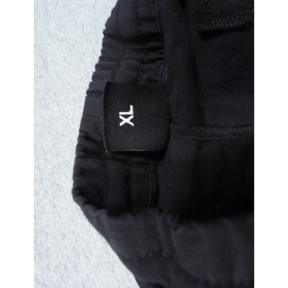 Thom Krom Pants Men XL Black Cargo Jogger Zip Pocket Drawstring Casual